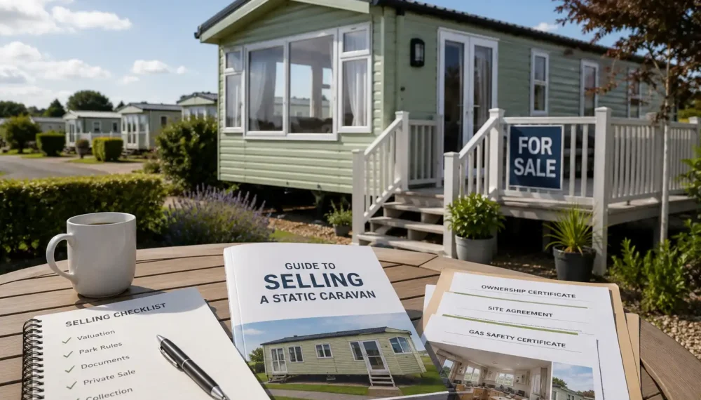 Guide to selling a static caravan with a caravan for sale and selling checklist