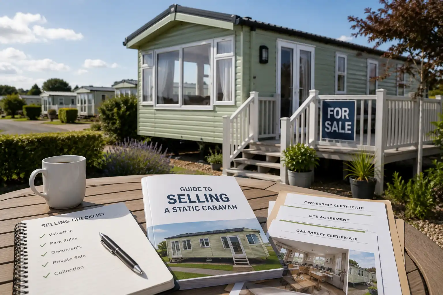 Guide to selling a static caravan with a caravan for sale and selling checklist